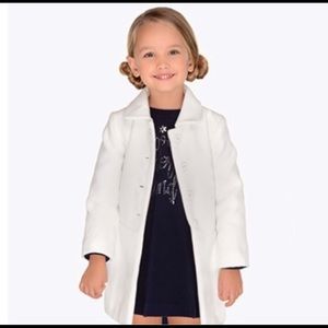 Mayoral Girl Pink Pea Coat Sz 7 NWOT